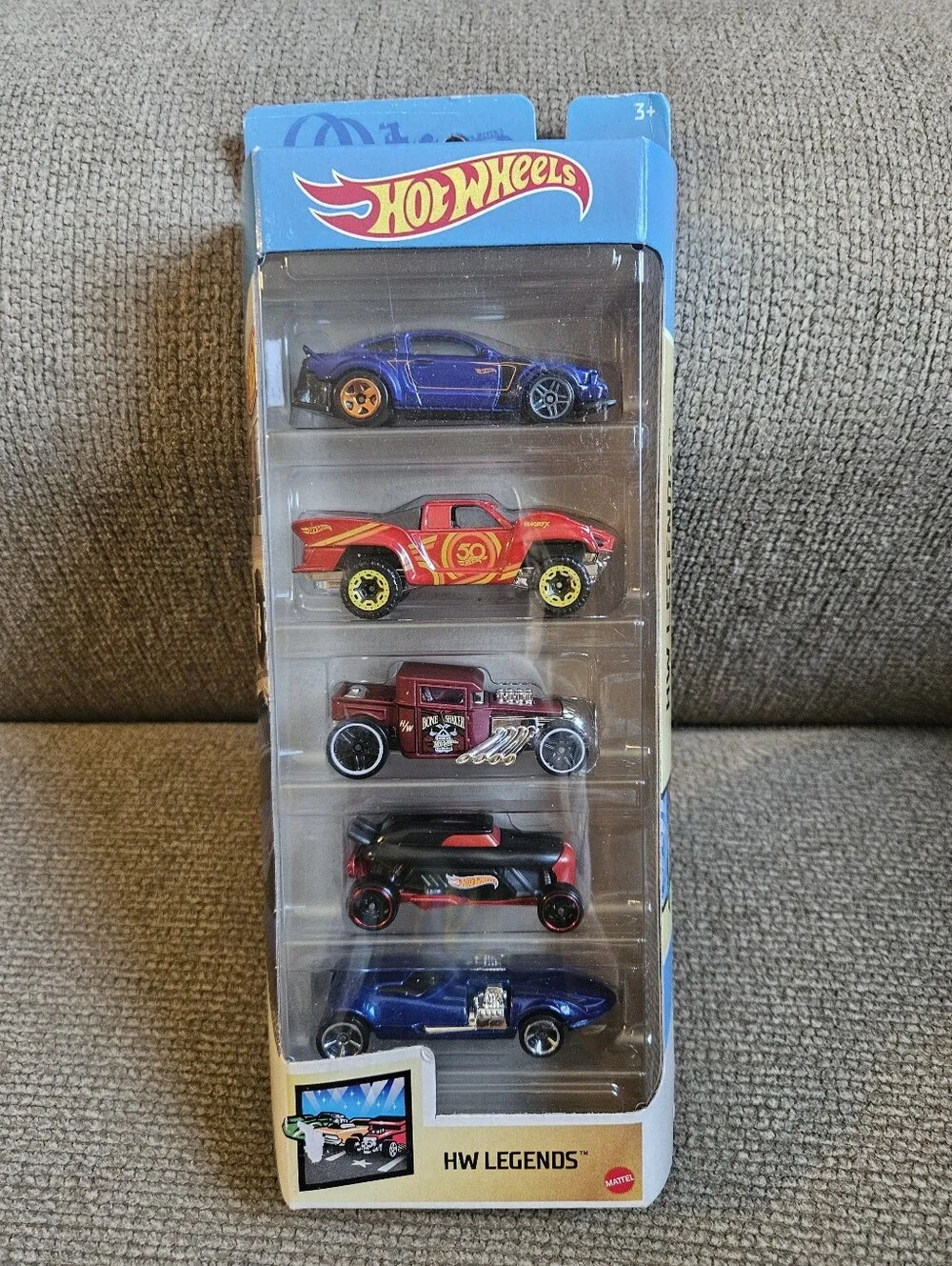 NEW, Unopened 2021 Hot Wheels HW Legends 5 Pack Diecast Cars